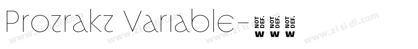Protrakt Variable字体转换 Protrakt Variable字体转换